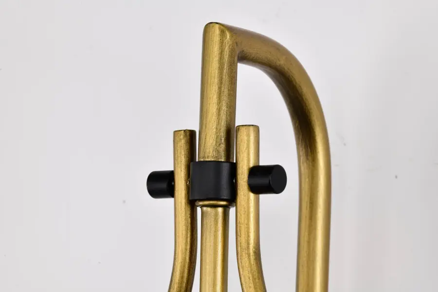 Admiral 1-Light Wall Sconce in Matte Black and Natural Brass - Image 13