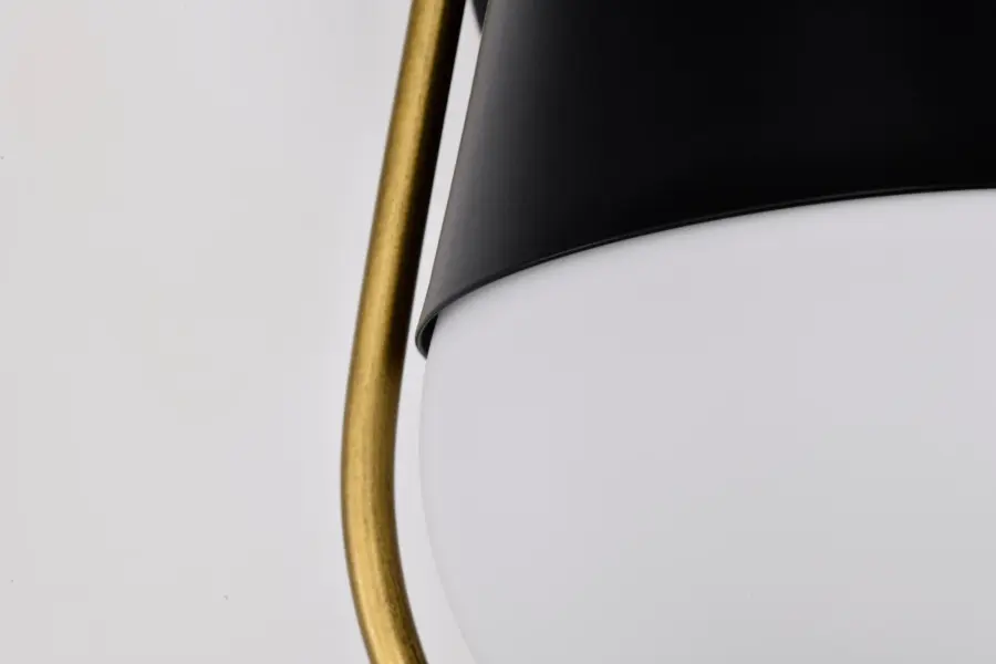 Admiral 1-Light Wall Sconce in Matte Black and Natural Brass - Image 15