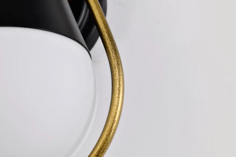 Admiral 1-Light Wall Sconce in Matte Black and Natural Brass - Image 16