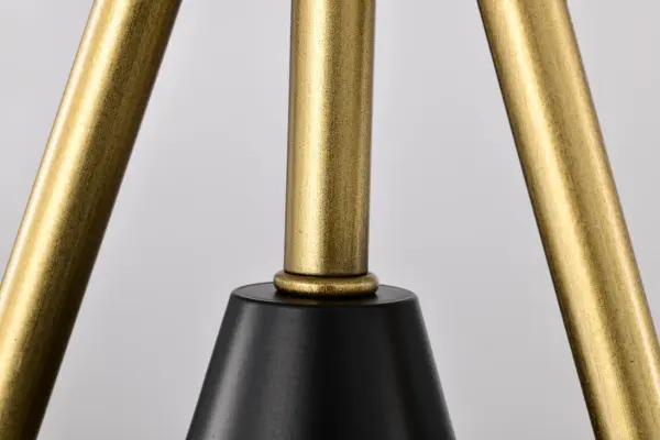 Admiral 1-Light Pendant in Matte Black and Natural Brass - Image 9