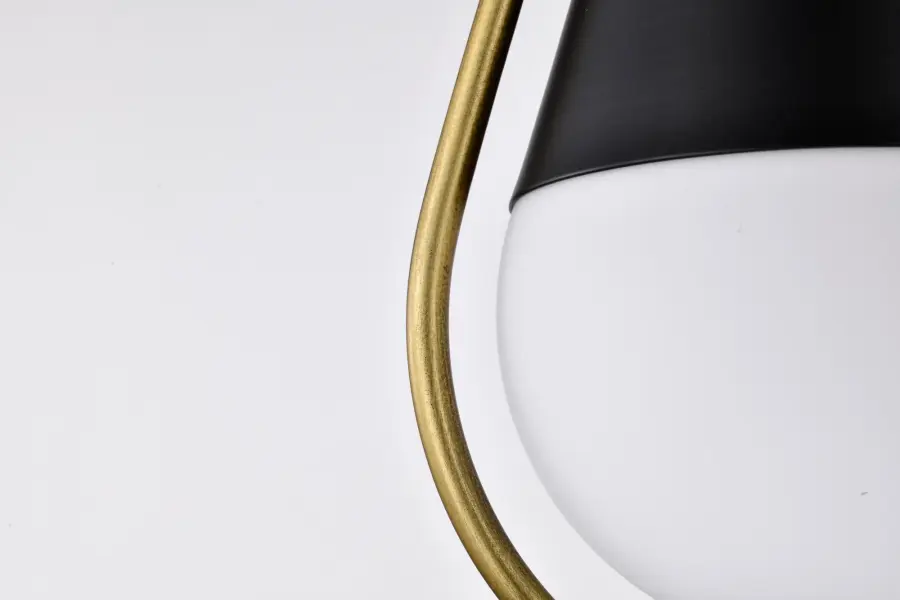 Admiral 1-Light Pendant in Matte Black and Natural Brass - Image 9