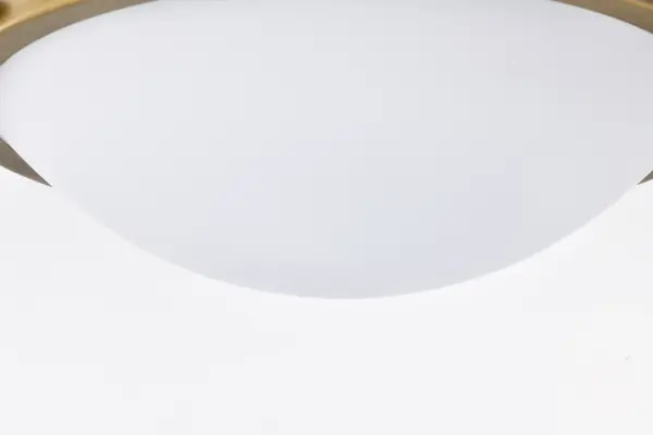 Lafayette 1-Light Flush Mount - Matte Black with Brass Accents - Image 12
