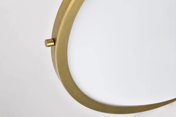 Lafayette 1-Light Flush Mount - Matte Black with Brass Accents - Image 13