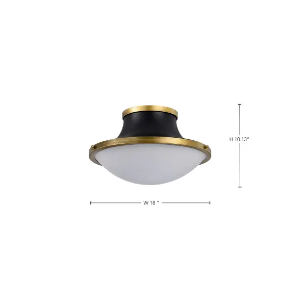 Lafayette 3-Light Flush Mount Ceiling Light - 18 Inch - Image 13