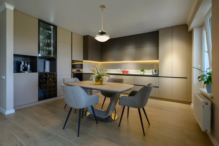 Lafayette 1-Light Pendant in Matte Black with Brass Accents - Image 13