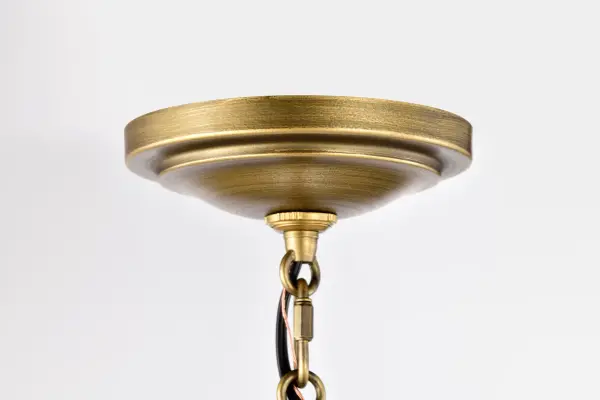 Lafayette 3-Light Pendant in Matte Black with Brass Accents - Image 7