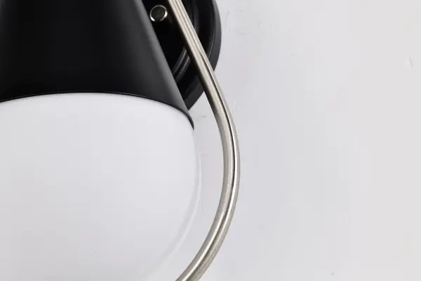 Admiral 1-Light Wall Sconce in Matte Black and Brushed Nickel - Image 17