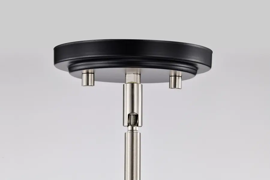 Admiral 1-Light Pendant in Matte Black and Brushed Nickel - Image 7