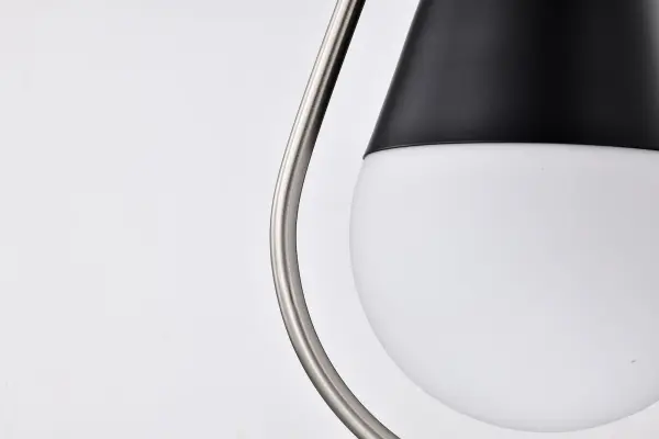Admiral 1-Light Pendant in Matte Black and Brushed Nickel - Image 9