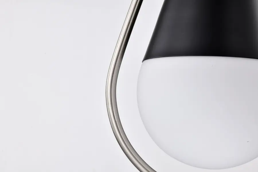 Admiral 1-Light Pendant in Matte Black and Brushed Nickel - Image 9