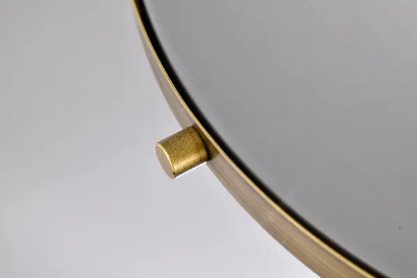 Lafayette 1-Light Flush Mount Ceiling Light - 14 Inch Gray with Brass Accents - Image 12