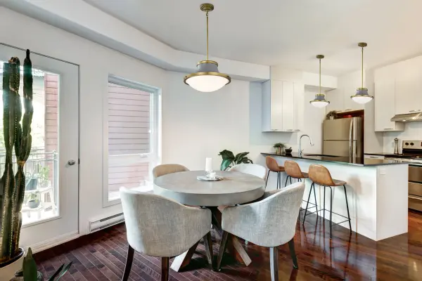 Lafayette 3-Light Pendant in Gray with Natural Brass Accents - Image 15