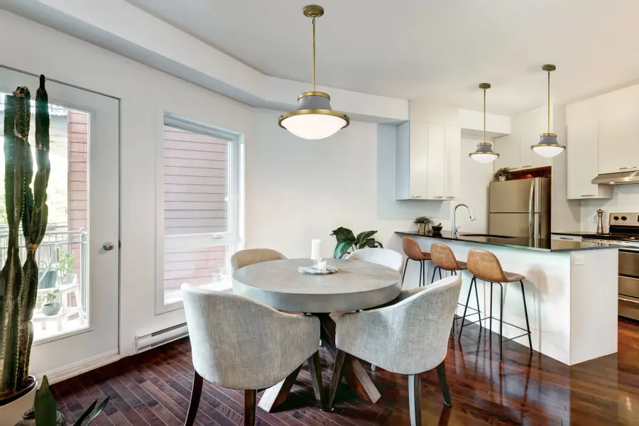 Lafayette 3-Light Pendant in Gray with Natural Brass Accents - Image 15