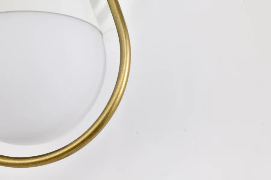 Admiral 1-Light Wall Sconce in Matte White and Natural Brass - Image 15