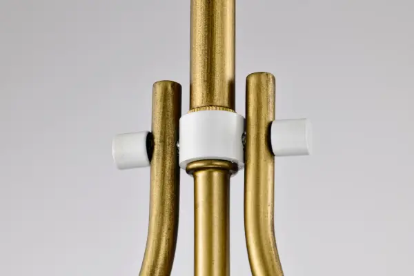 Admiral 1-Light Pendant in Matte White & Natural Brass - Image 13