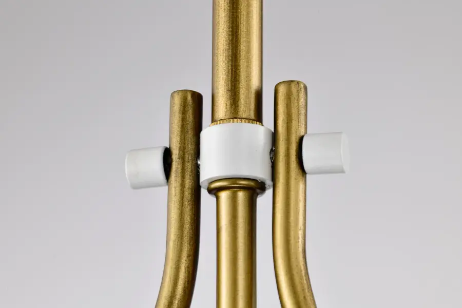 Admiral 1-Light Pendant in Matte White & Natural Brass - Image 13