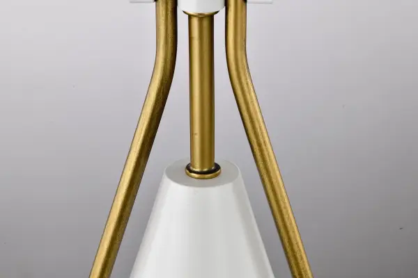 Admiral 1-Light Pendant in Matte White & Natural Brass - Image 9