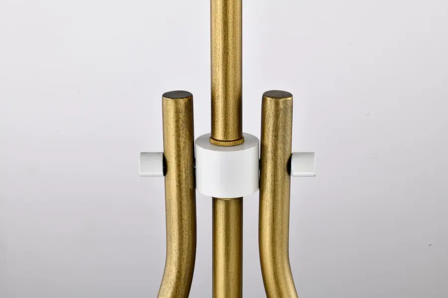 Admiral 1-Light Pendant in Matte White and Natural Brass - Image 8