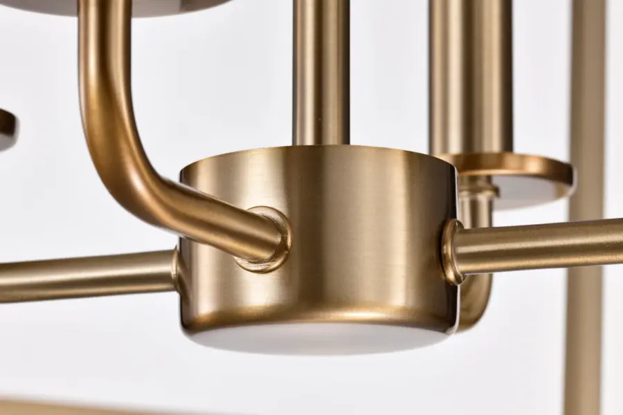 Emma 4 Light Small Pendant in Burnished Brass - Image 11