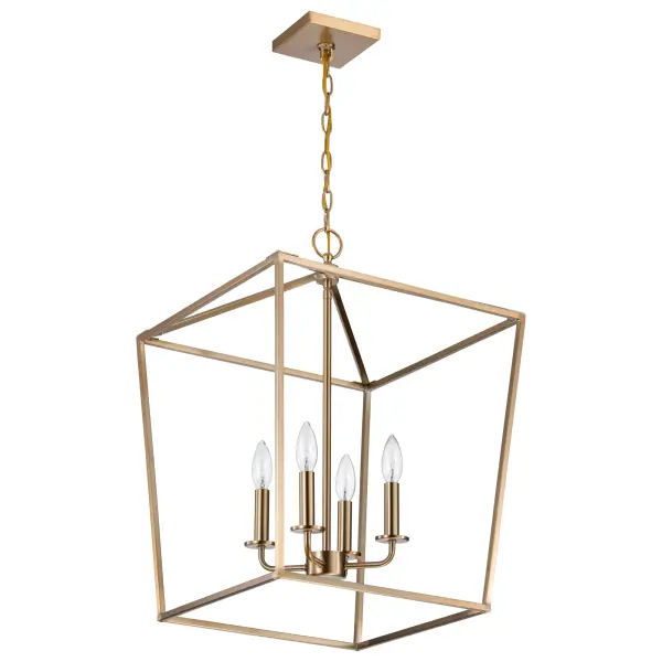 Emma 4 Light Small Pendant in Burnished Brass - Image 3