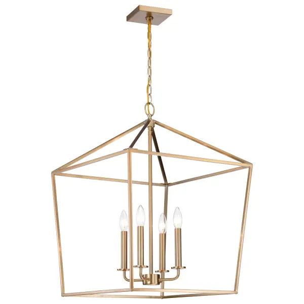 Emma 4 Light Large Pendant in Burnished Brass - Image 2