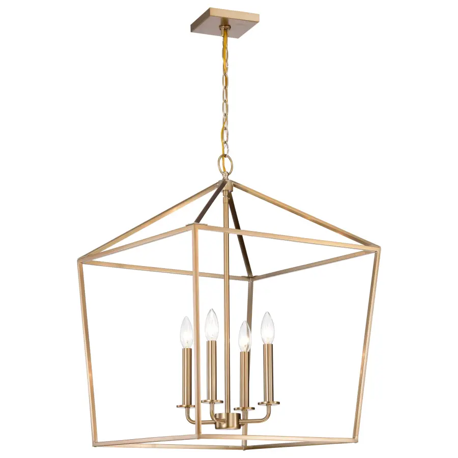Emma 4 Light Large Pendant in Burnished Brass - Image 2