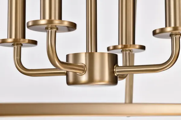 Emma 4 Light Large Pendant in Burnished Brass - Image 12