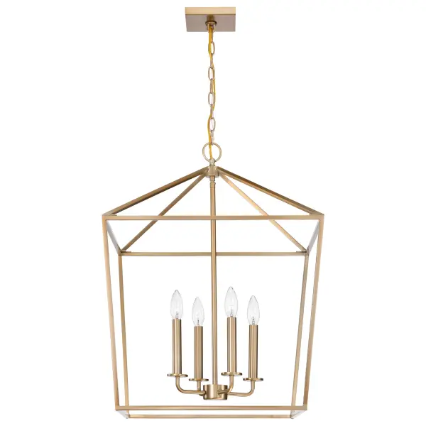 Emma 4 Light Large Pendant in Burnished Brass - Image 3