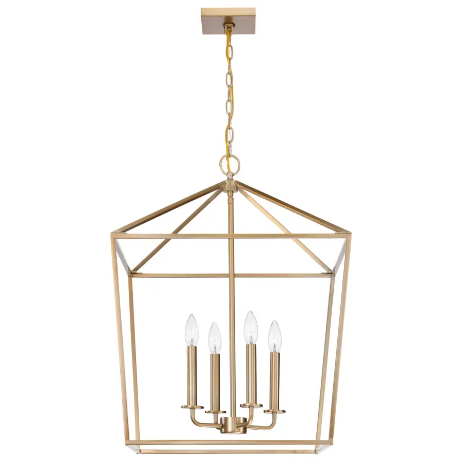 Emma 4 Light Large Pendant in Burnished Brass - Image 3