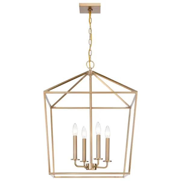 Emma 4 Light Large Pendant in Burnished Brass - Image 4