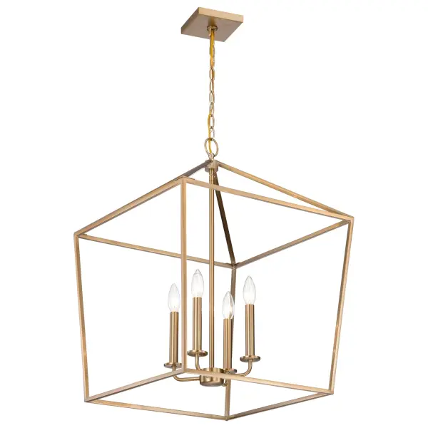 Emma 4 Light Large Pendant in Burnished Brass - Image 5