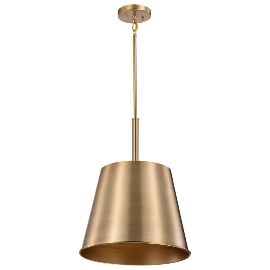 Alexis Large Pendant Light in Burnished Brass and Gold - Image 1