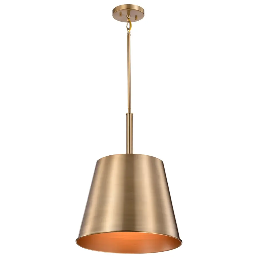 Alexis Large Pendant Light in Burnished Brass and Gold - Image 2