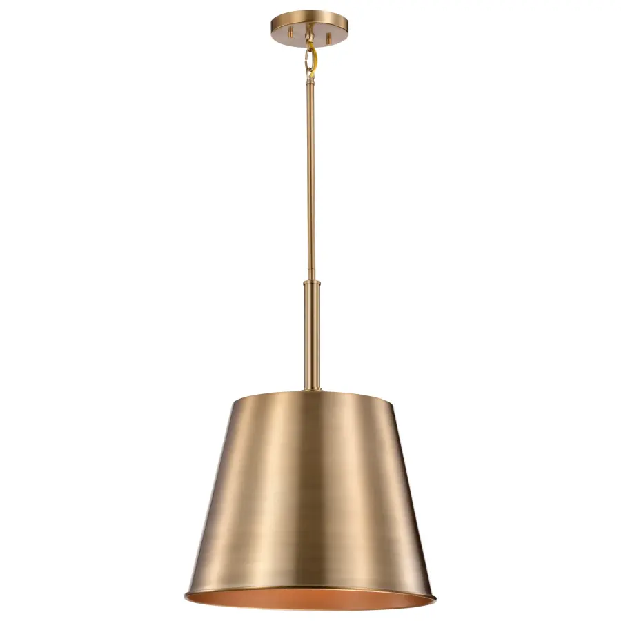 Alexis Large Pendant Light in Burnished Brass and Gold - Image 4