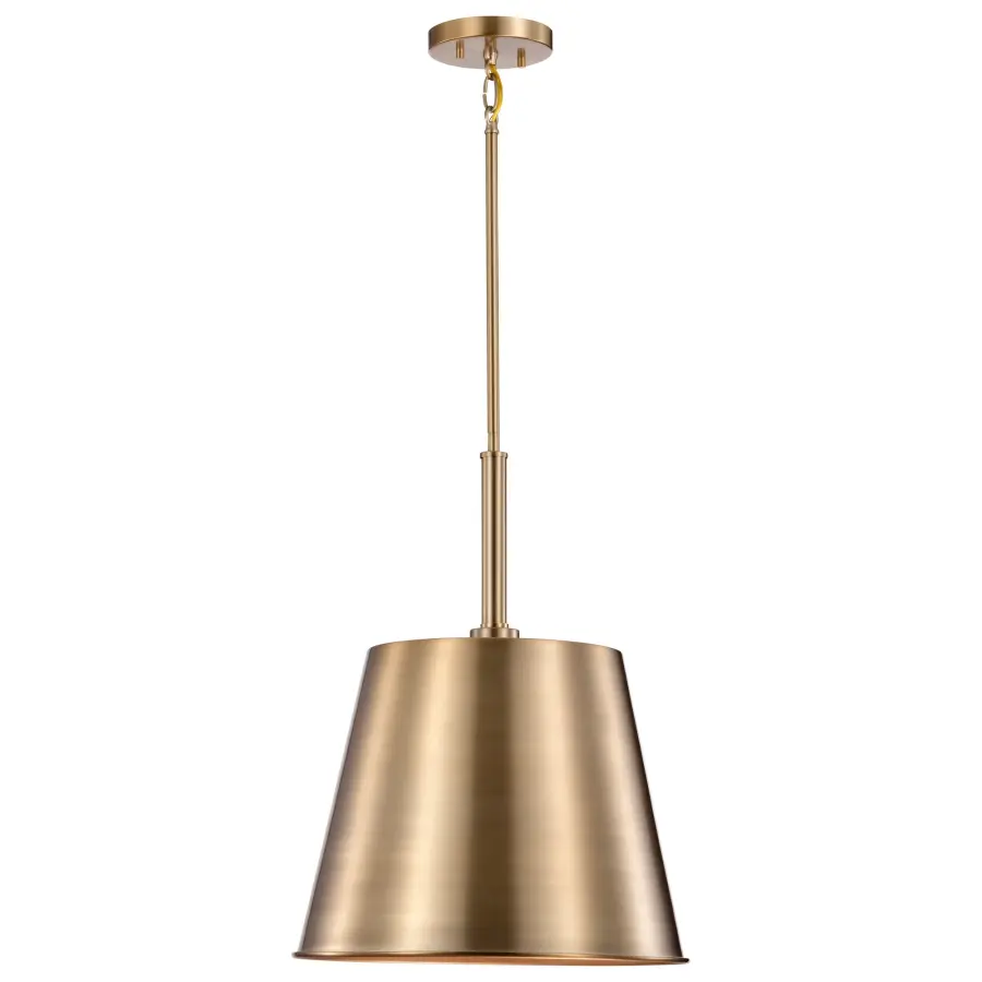 Alexis Large Pendant Light in Burnished Brass and Gold - Image 6