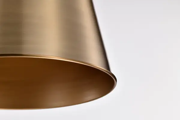 Alexis Large Pendant Light in Burnished Brass and Gold - Image 10