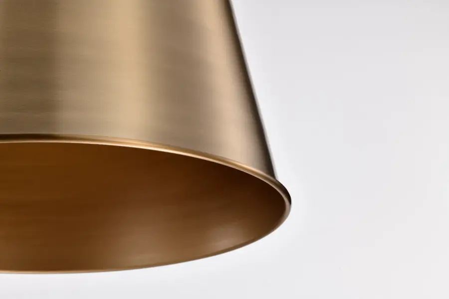 Alexis Large Pendant Light in Burnished Brass and Gold - Image 10