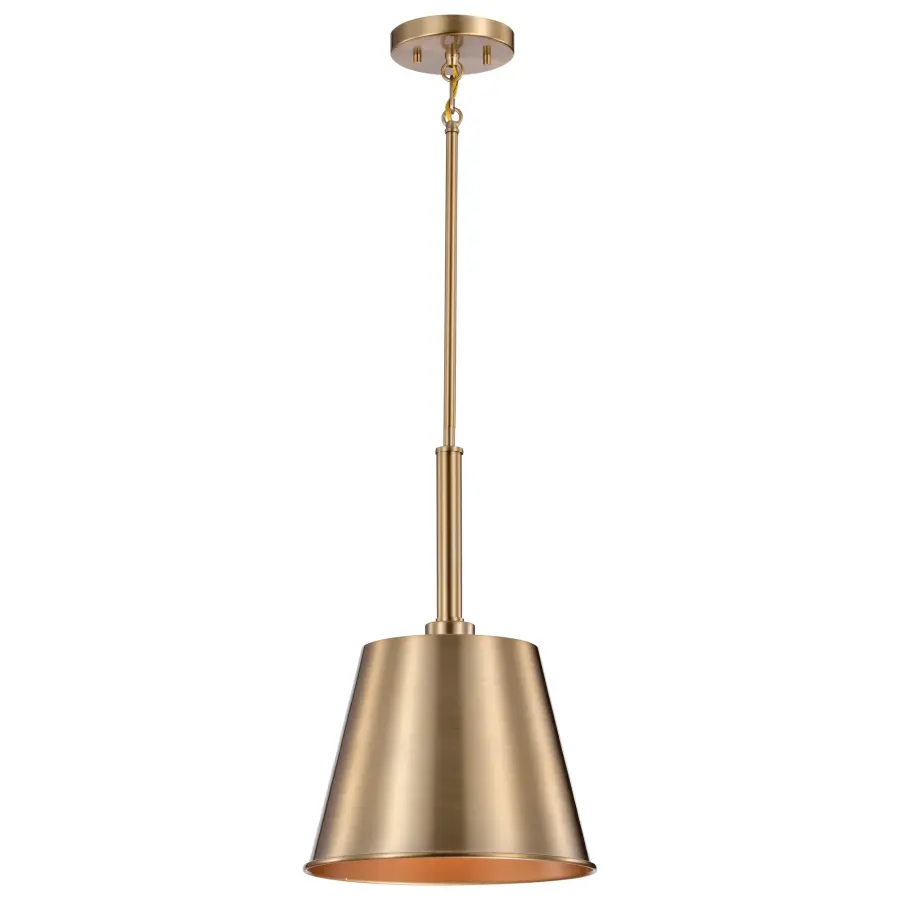 Alexis Small Pendant Light in Burnished Brass - Image 2