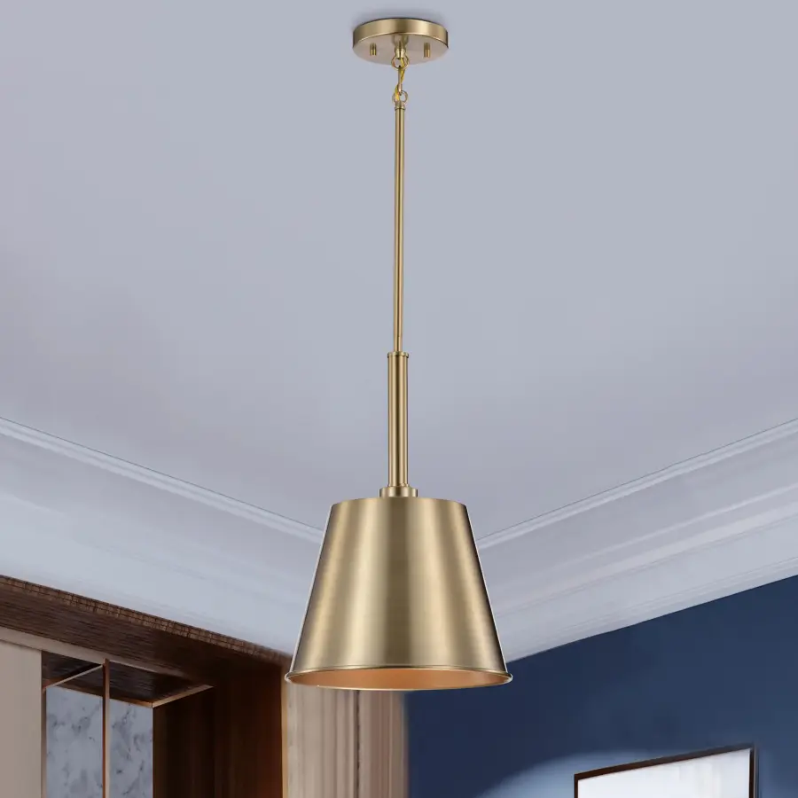 Alexis Small Pendant Light in Burnished Brass - Image 14