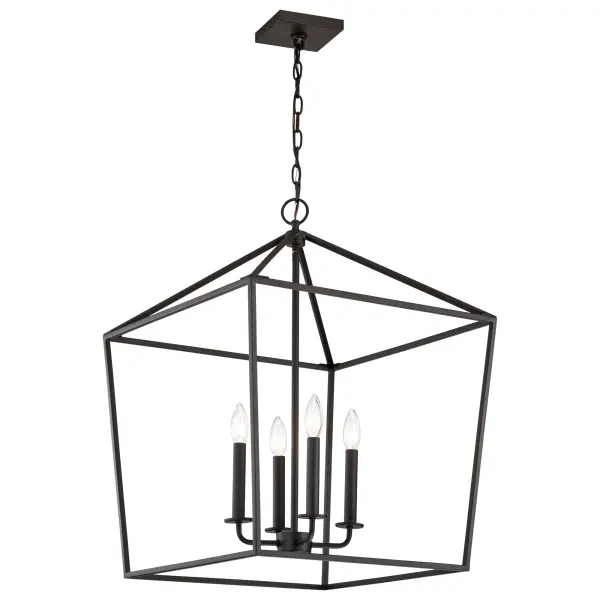 Emma 4-Light Small Pendant in Matte Black - Image 2