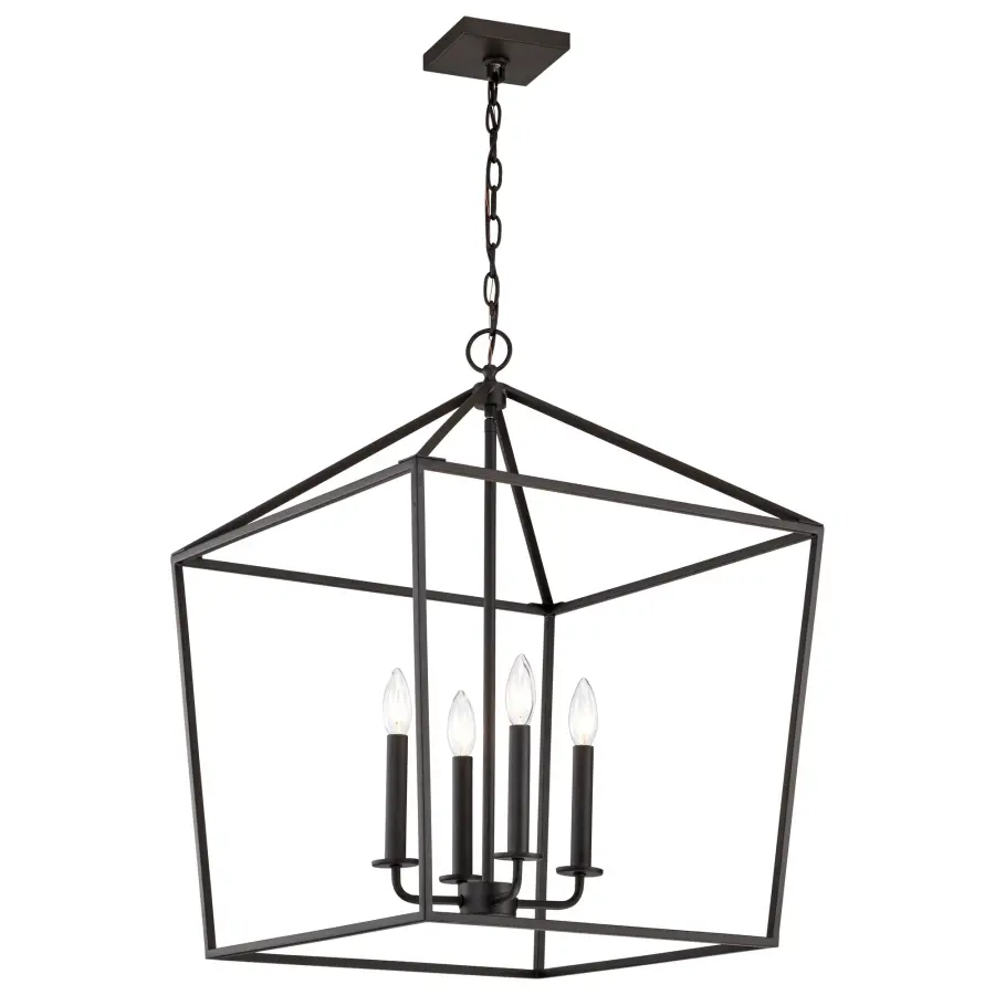 Emma 4-Light Small Pendant in Matte Black - Image 2