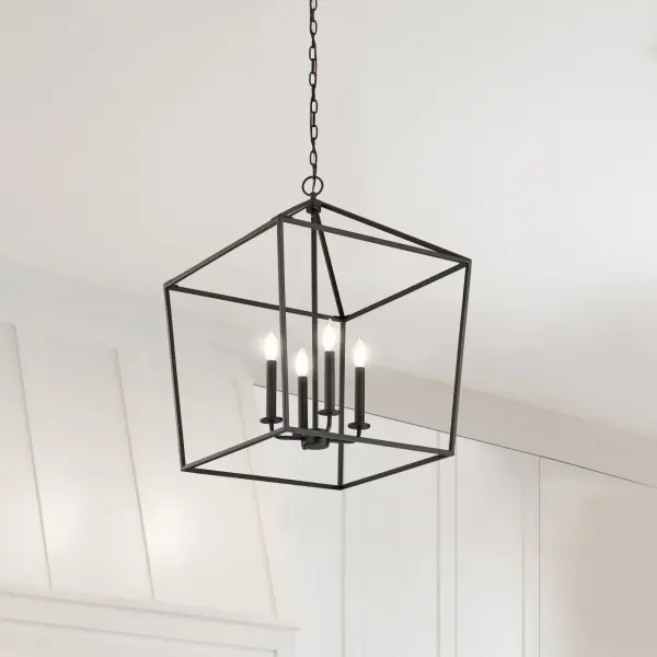 Emma 4-Light Small Pendant in Matte Black - Image 15