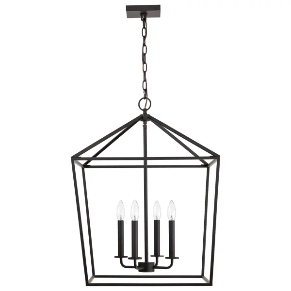 Emma 4-Light Small Pendant in Matte Black - Image 3