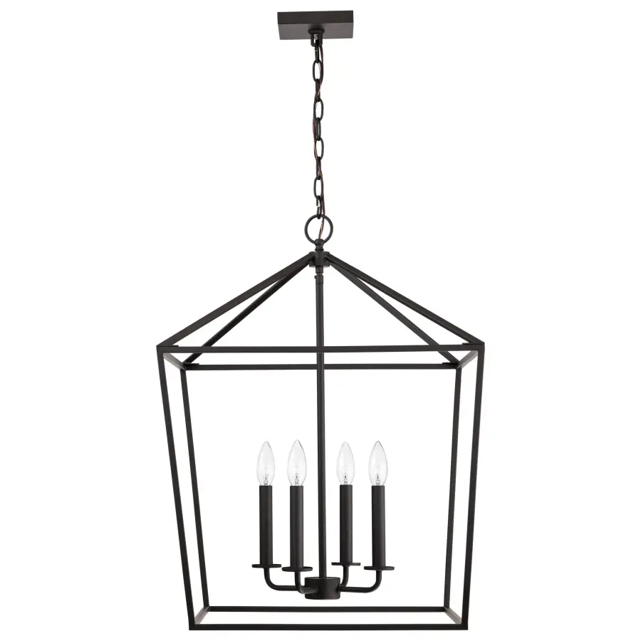 Emma 4-Light Small Pendant in Matte Black - Image 3