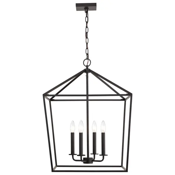 Emma 4-Light Small Pendant in Matte Black - Image 4
