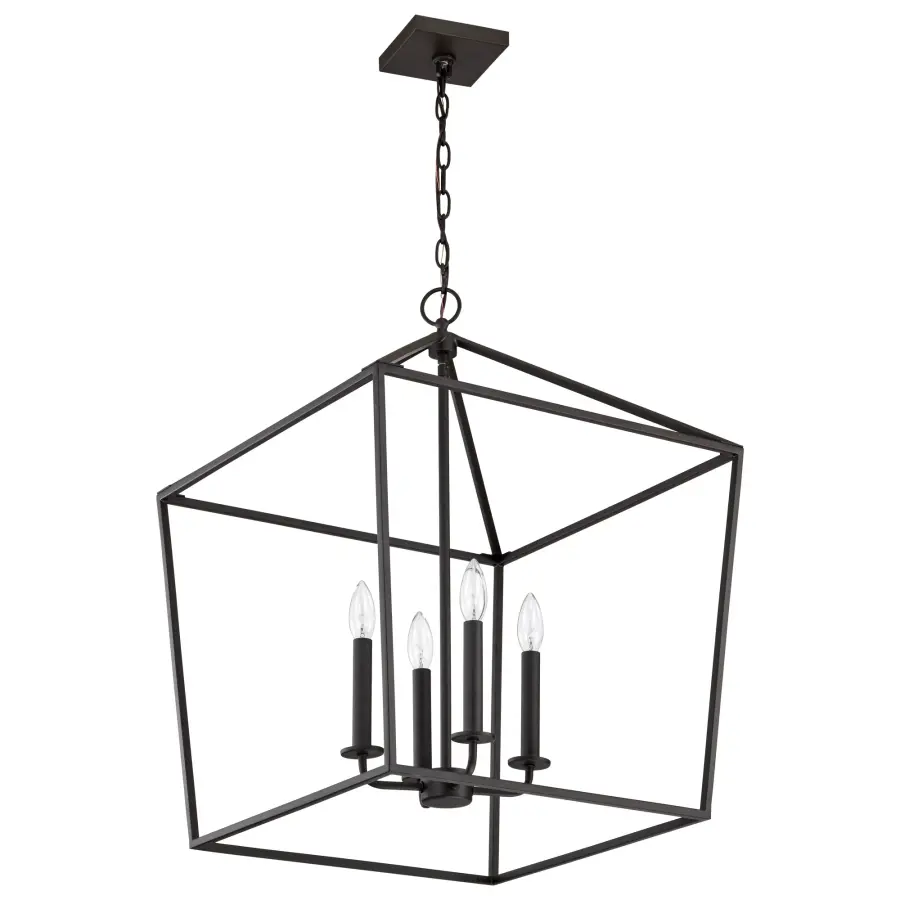 Emma 4-Light Small Pendant in Matte Black - Image 6