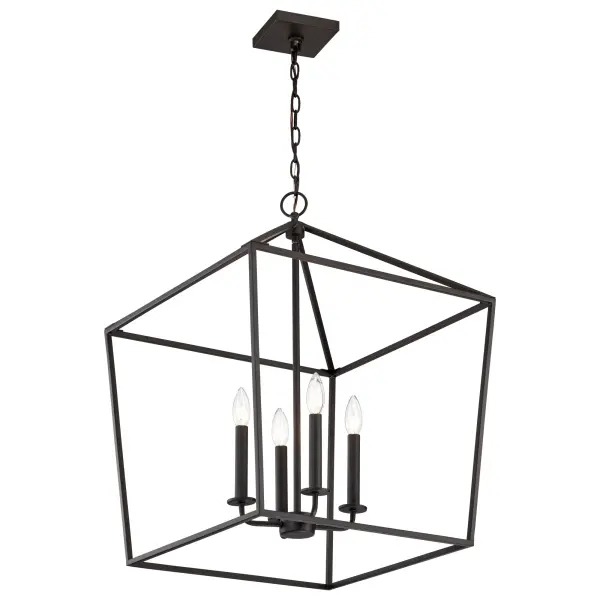 Emma 4-Light Small Pendant in Matte Black - Image 7