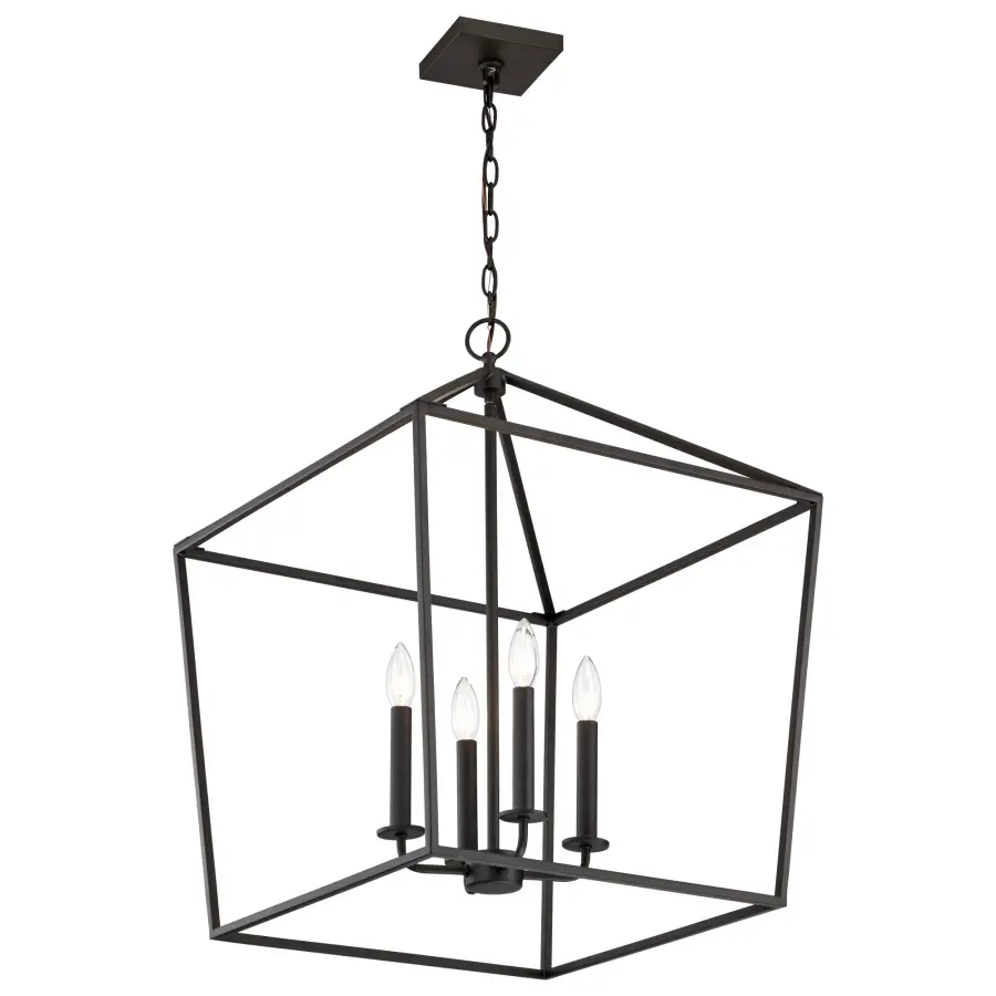 Emma 4-Light Small Pendant in Matte Black - Image 7