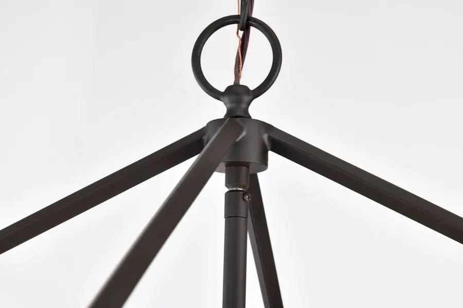 Emma 4-Light Small Pendant in Matte Black - Image 9