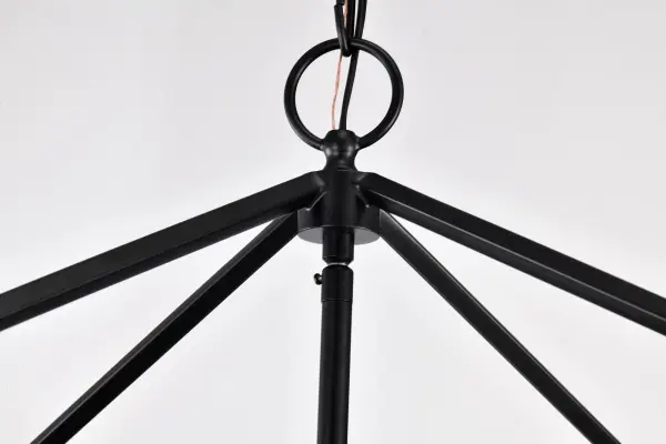 Emma 4 Light Large Pendant in Matte Black - Image 11
